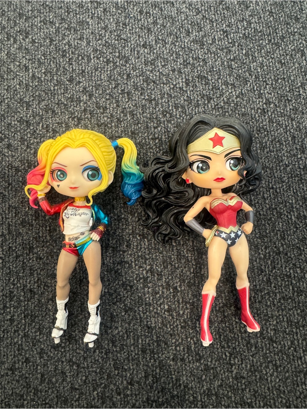 Qposket DC Comics Harley Quinn & Wonder Woman Collectible Figures